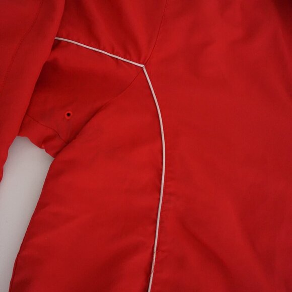 Vintage Russell Athletic Red White Zip Up Windbreaker Nylon Jacket Size Large - Picture 9 of 11